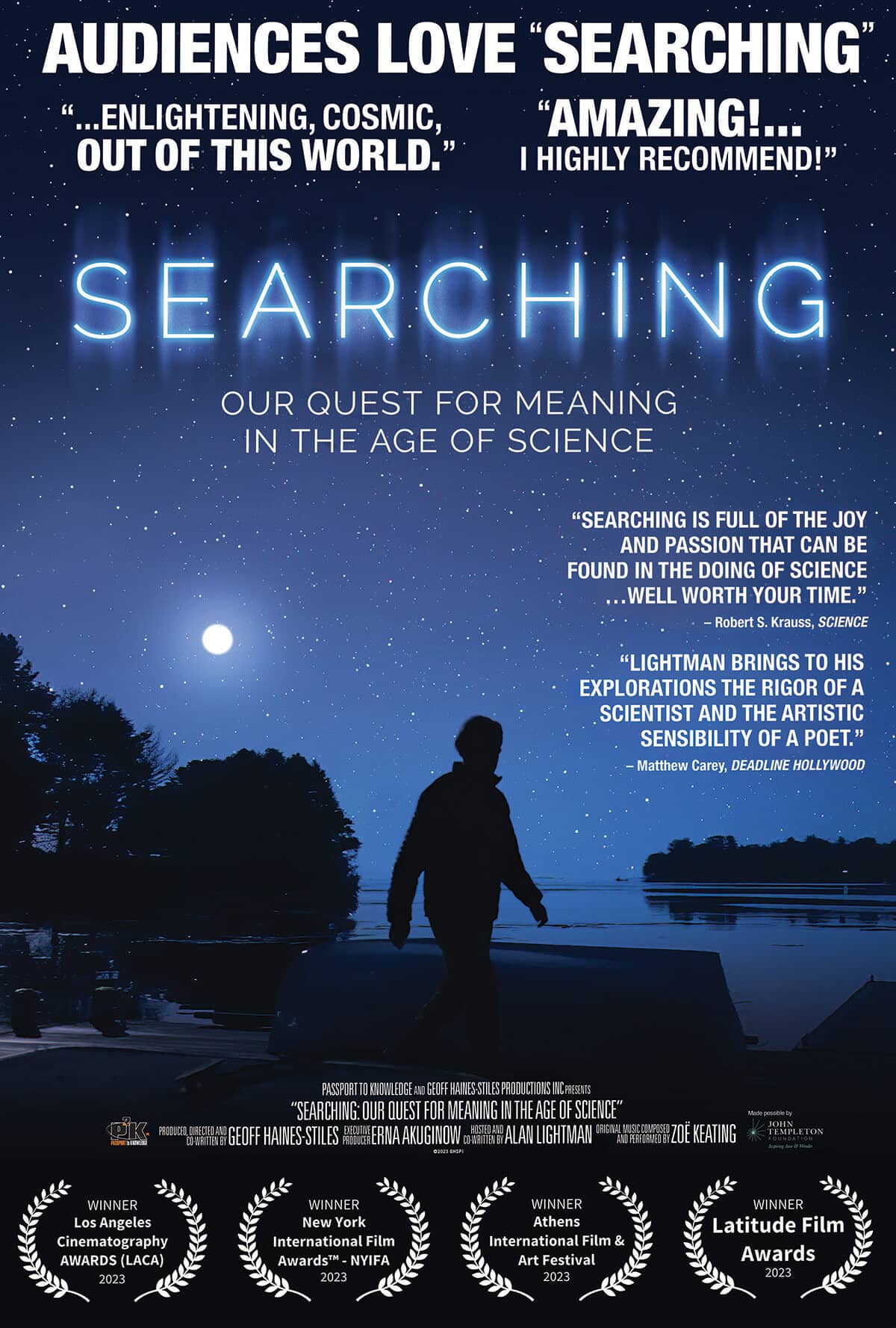 The poster for the Searching Documentary